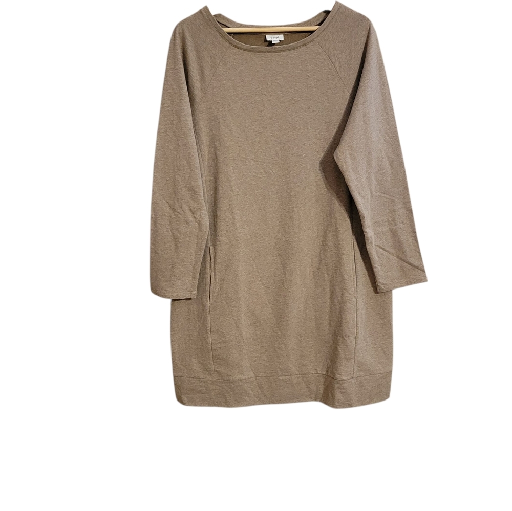 Pure Jill Beige Sweatshirt Dress